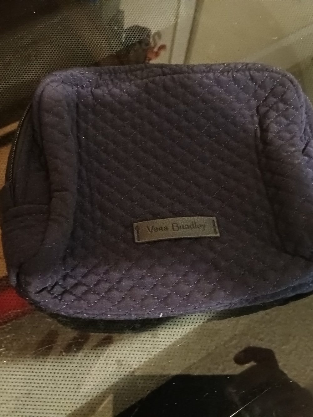 Vera Bradley Quilted Cosmetic Pouch - Deep Purple